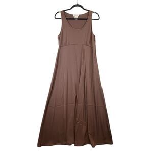 Rachel Zoe Empire Waist Gown Long SIZE MEDIUM Womens Maxi Dress Fit & Flare Brwn